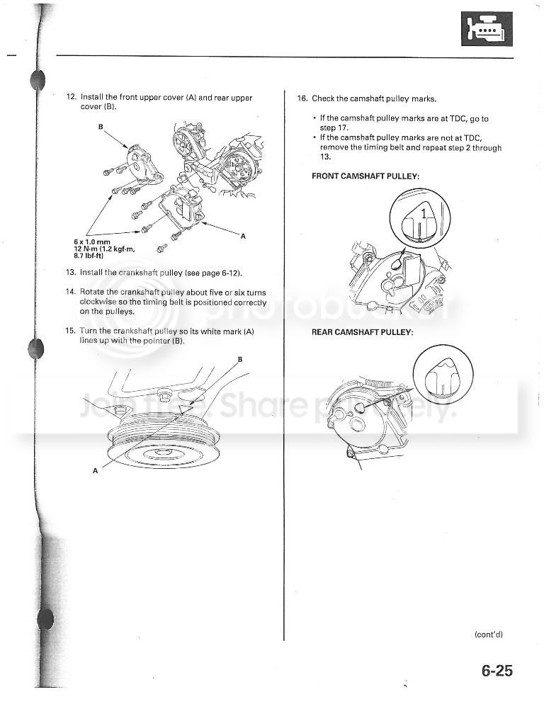 Honda Pilot (03) Timing Belt & Water Pump - Honda-Tech - Honda Forum